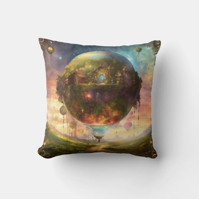 Shabby Chic Dreamy Mist: A Romantic Blend of Vinta Cushion (Front)