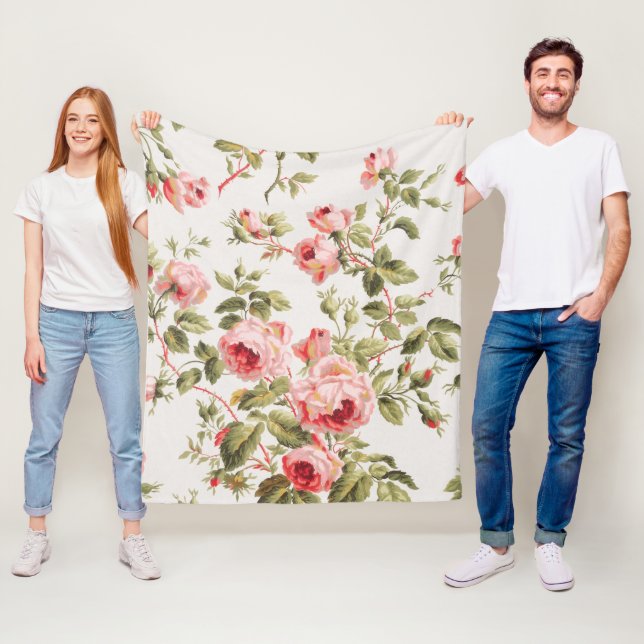 Shabby Chic Fleece Blanket (In Situ)