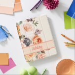 Shabby Chic Floral iPad Case<br><div class="desc">This Shabby Chic Floral iPad Case has a pretty floral cabbage rose design on the front with space for you to customise with your name. Colours used include blush, peach, orange, plum and olive. Everything is displayed on a cream coloured background. This beautiful ipad case coordinates with the Shabby Chic...</div>