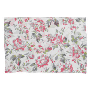 Shabby Chic Floral Roses Pattern Pillowcase