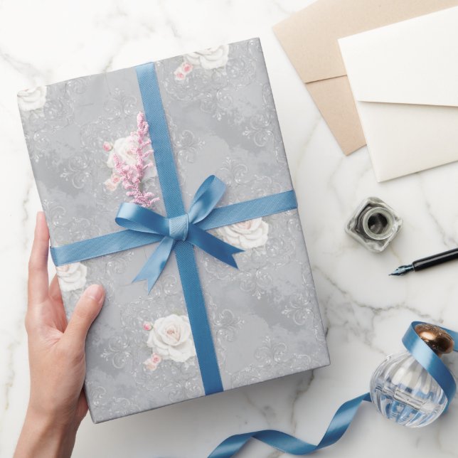 Shabby Chic Floral Seamless Pattern Wrapping Paper (Gifting)