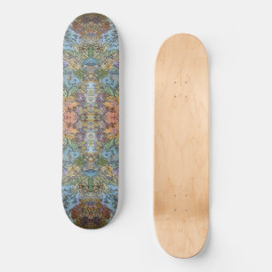 Shabby Chic Flower Garden Watercolor Painting  Skateboard