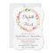 Shabby Chic Flowers Wreath Wedding Invitation