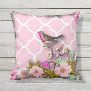Shabby chic, french chic, vintage,floral,rustic,bi outdoor cushion