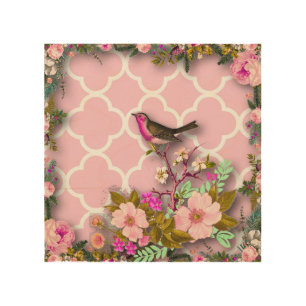 Shabby chic, french chic, vintage,floral,rustic,bi wood wall art
