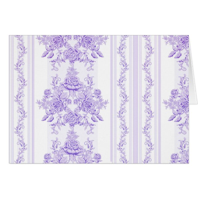 Shabby chic,lavender,toile,pattern,floral,Victoria (Front Horizontal)