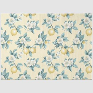Shabby Chic Lemon Floral Series Design #10 Tissue Paper