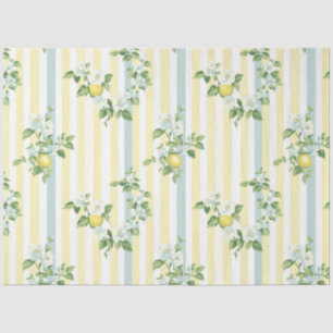 Shabby Chic Lemon Floral Series Design #11 Tissue Paper