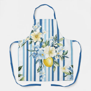 Shabby Chic Lemon Floral Series Design #1 Apron