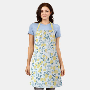 Shabby Chic Lemon Floral Series Design #4 Apron