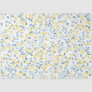 Shabby Chic Lemon Floral Series Design #4 Tissue Paper