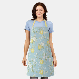 Shabby Chic Lemon Floral Series Design #5 Apron