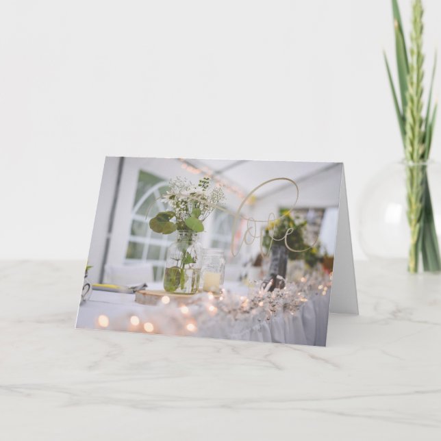 Shabby Chic Lifestyle Anniversary Greeting Card (Front)