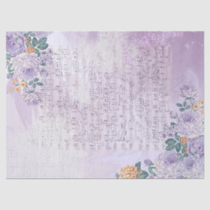 Shabby Chic Lilac Series Design 11 Tissue Paper