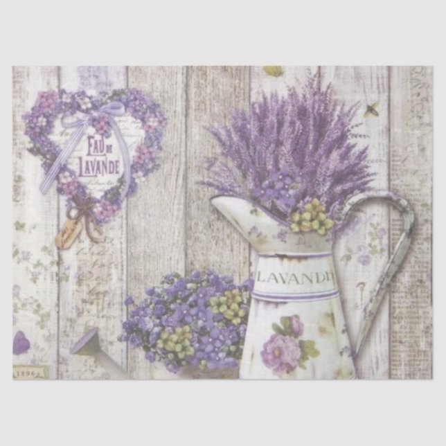 Shabby Chic Lilac Series Design 28 Tissue Paper (Front)