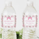 Shabby Chic Love Shack Baby Shower Favours Water Bottle Label<br><div class="desc">Pink Bow Love Shack Baby Shower Water Bottle Labels</div>