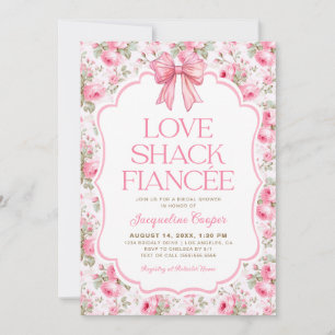 Shabby Chic Love Shack Fiancee Bridal Shower Invitation