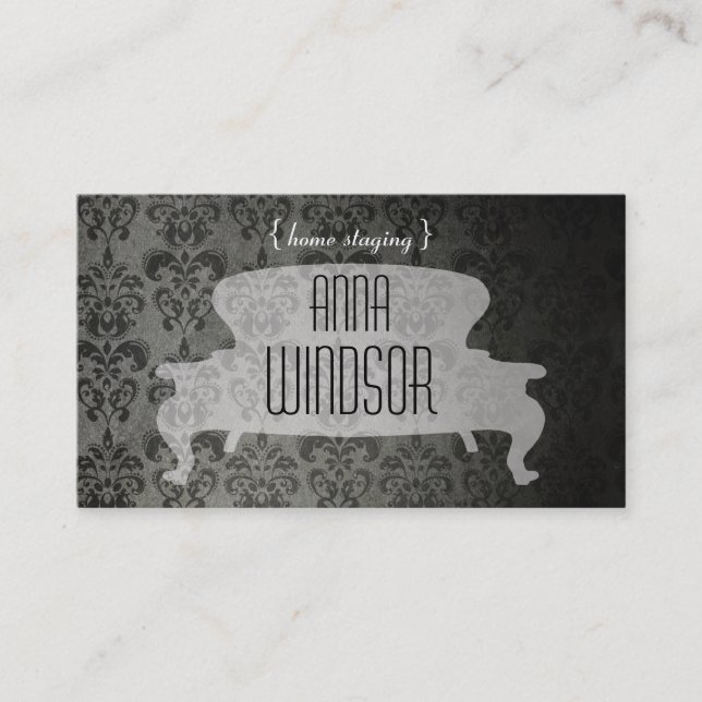Shabby Chic Loveseat Business Card (Front)