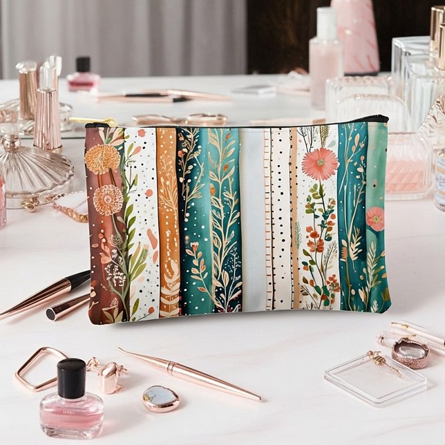 Shabby chic mixed patterns accessory pouch (Creator Uploaded)