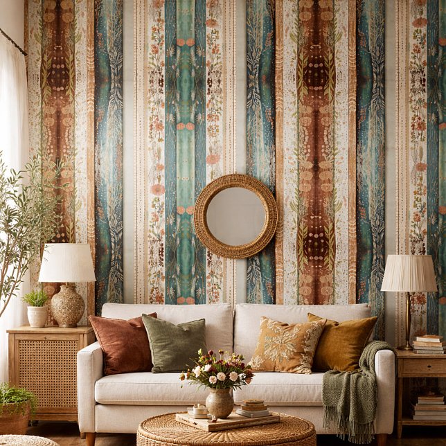 Shabby chic mixed patterns wallpaper (Creator Uploaded)