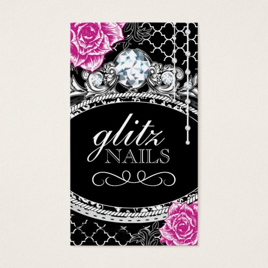 Shabby Chic Nail Salon Business Cards