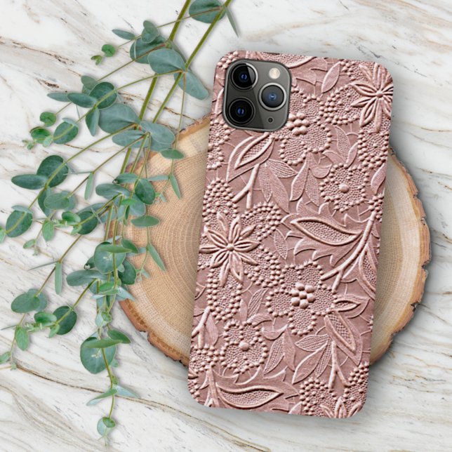 Shabby Chic Pastel Coral Blush Pink Floral Art iPhone Case (Creator Uploaded)