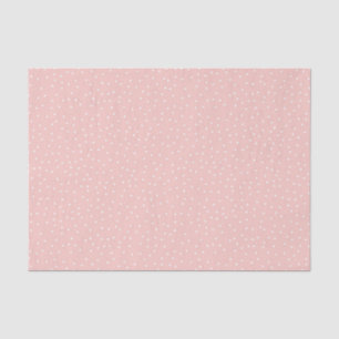 Shabby Chic Pastel Pink & White Polka Dot Pattern Tissue Paper