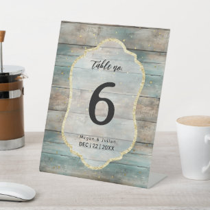 Shabby Chic Pastel Wood  Pedestal Sign