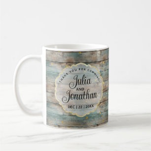 Shabby Chic Pastel Wood Thank You Coffee Mug