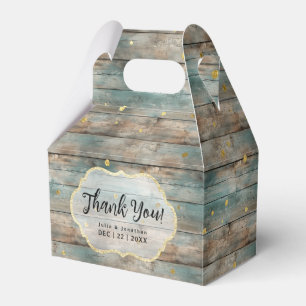 Shabby Chic Pastel Wood Wedding Favour Box