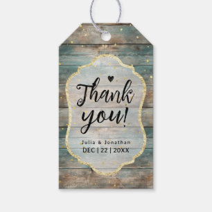 Shabby Chic Pastel Wood Wedding Gift Tags