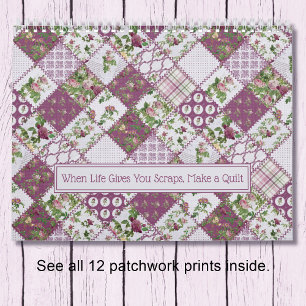 Shabby Chic Patchwork Quilt Wall Calendar