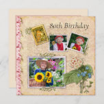 Shabby Chic Photo Birthday Party Invitation<br><div class="desc">Shabby Chic Photo Birthday Party Invitation</div>