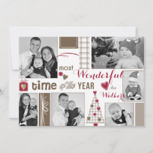 Shabby Chic Photo Christmas Card