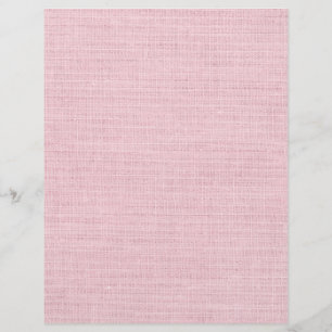 Shabby Chic Pink Burlap Print Scrapbook Paper Custom Letterhead