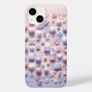Shabby Chic Pink Floral Phone Case - Lavender Whit