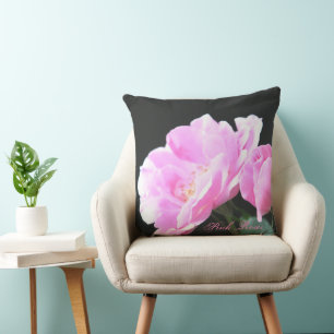 Shabby Chic Pink Rose Cushion