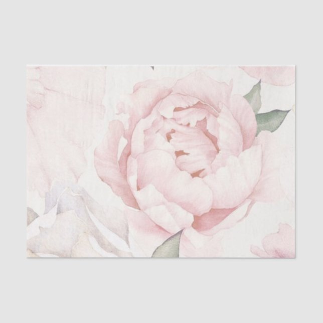 Shabby Chic Pink Series Design 18 Tissue Paper (Front)