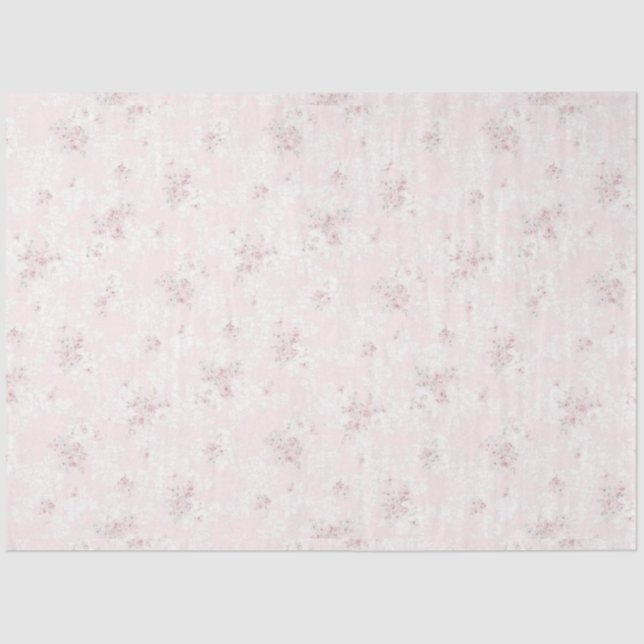 Shabby Chic Pink Series Design 1 Tissue Paper (Front)