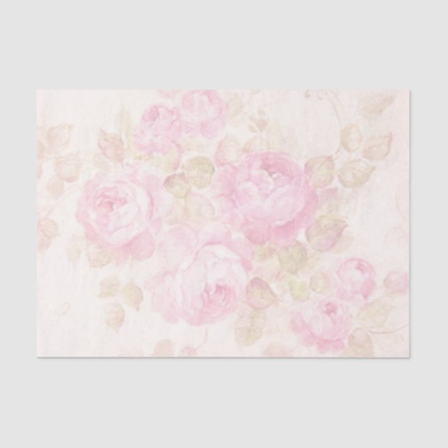 Shabby Chic Pink Series Design 7 Tissue Paper (Front)