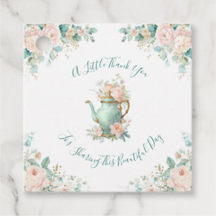 Shabby Chic Romantic Vintage Roses Floral Party Favour Tags