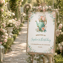 Shabby Chic Romantic Vintage Roses Floral Party