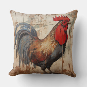 Shabby Chic Rooster Cushion