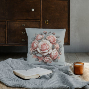 Shabby Chic Rose Delight Cushion