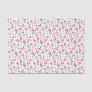 Shabby Chic Roses Feminine Pretty Tissue Paper