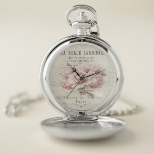 shabby chic,rustic,vintage,floral,collage,country, pocket watch