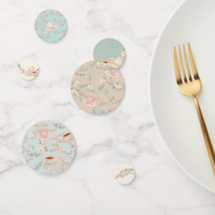 Shabby chic Tea Party Bridal Shower Confetti