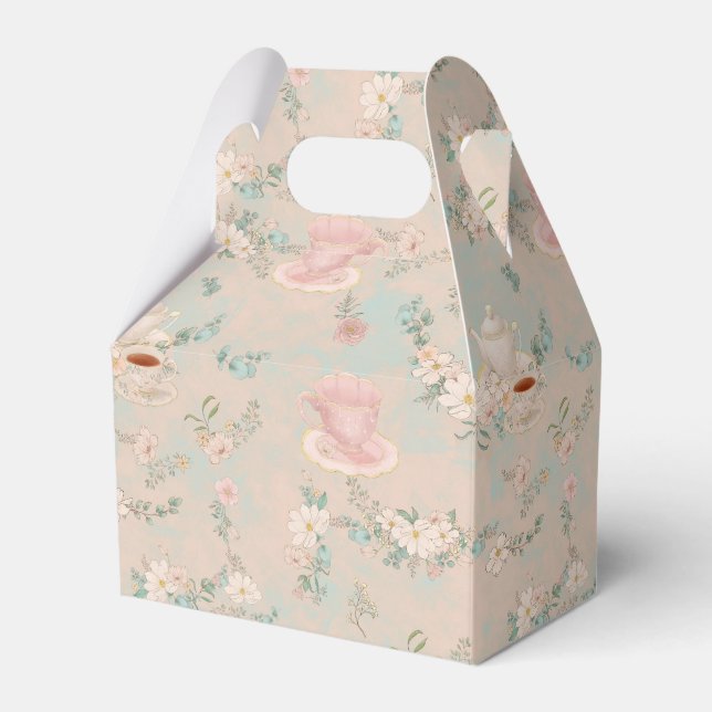Shabby Chic Tea Party Favour Box (Front Side)