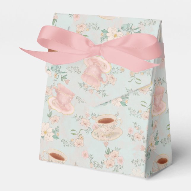 Shabby Chic Tea Party Favour Box (Front Side)