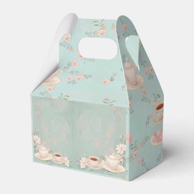 Shabby Chic Tea Party Favour Box (Front Side)